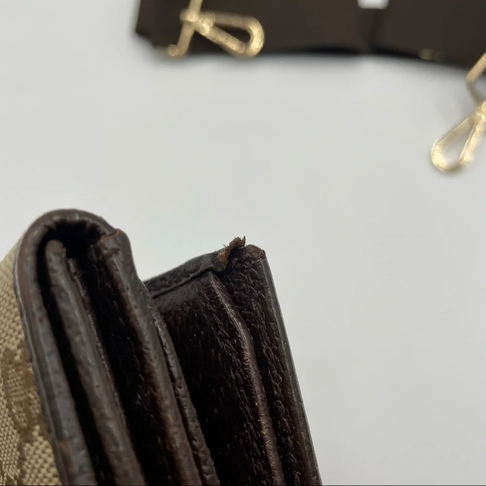 Gucci Brown Monogram Crossbody Belt Bag